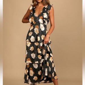 Lulus Black Midi Dress